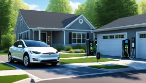 Elektrische auto oplaadpunt voor thuisgebruik