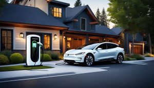 Elektrische auto opladen thuisstation