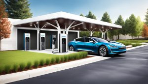 Huislaadstation voor elektrische auto's