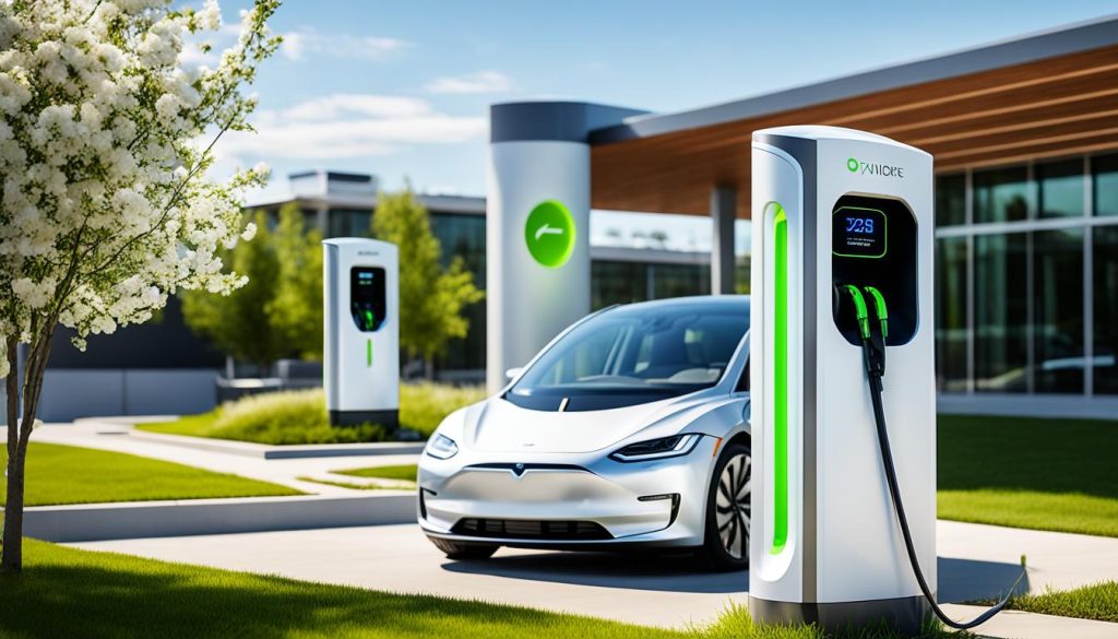 Thuis oplaadpunt voor elektrische voertuigen