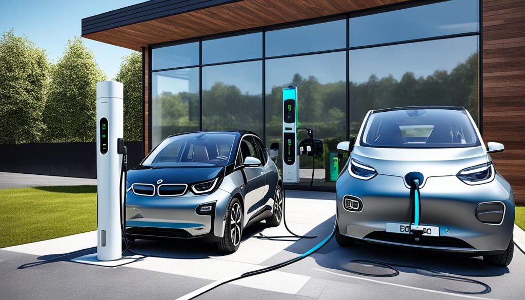 Thuis oplaadstation voor elektrische auto's