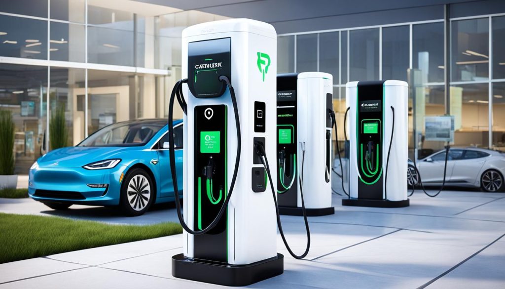 Thuis oplaadvoorziening voor elektrische voertuigen
